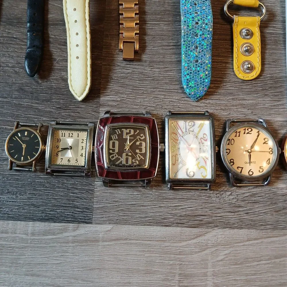 Huge Watch Lot of 25+ Mixed Brands Vintage & Modern Parts/Repair Untested-Box 9